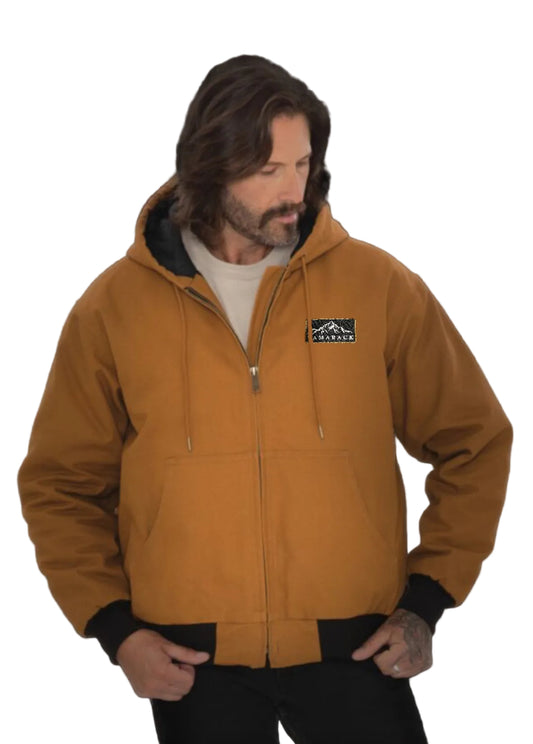 Tamarack Insulated Hooded Bomber Jacket - Brown