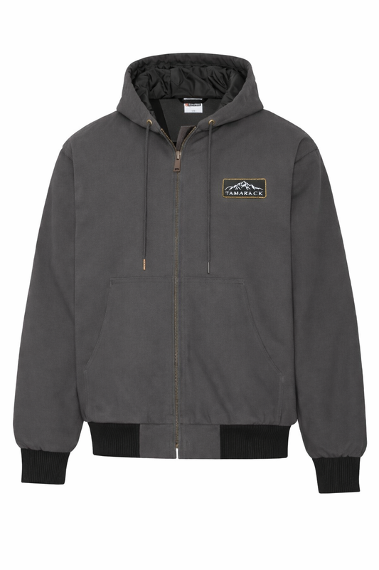 Tamarack Insulated Hooded Bomber Jacket - Charcoal